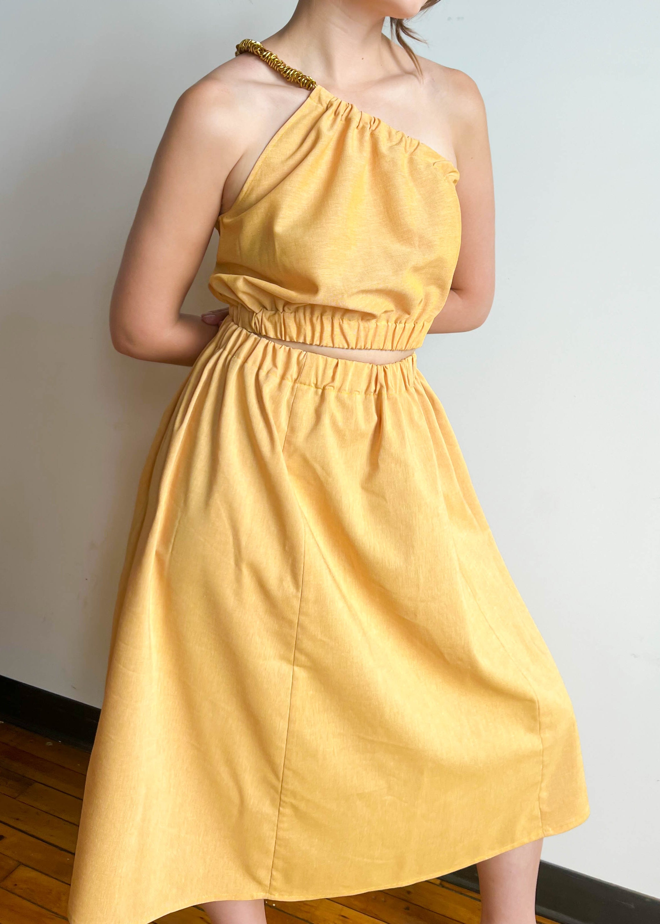 slim fit dress slacks Amanda Gold Bandage Strapless Formal Maxi Dress - US 8