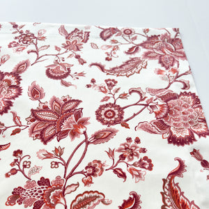 Red Floral Poplin Napkin