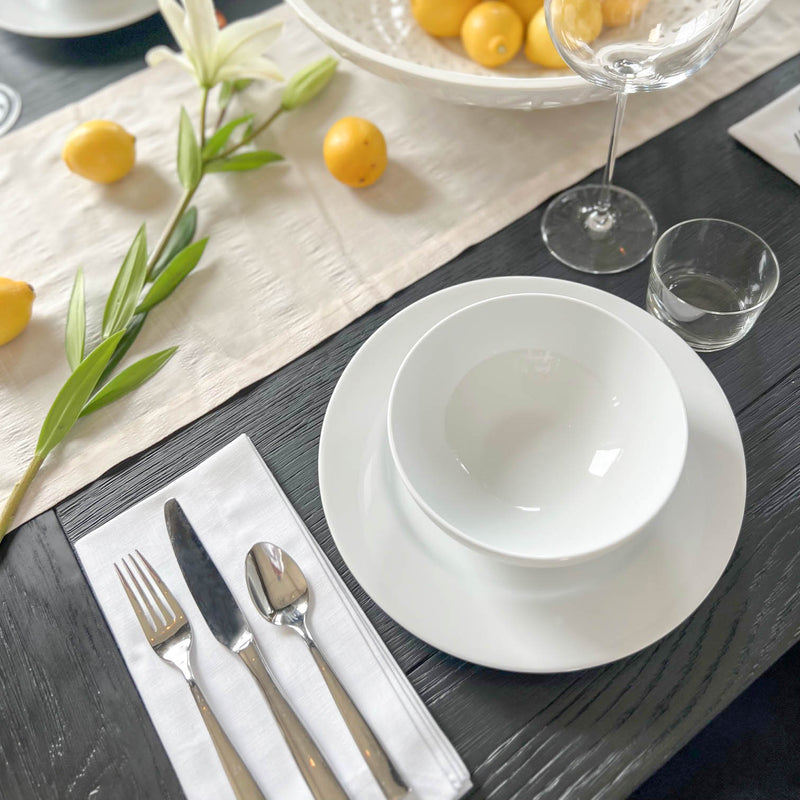 Dobby Fringe Table Runner