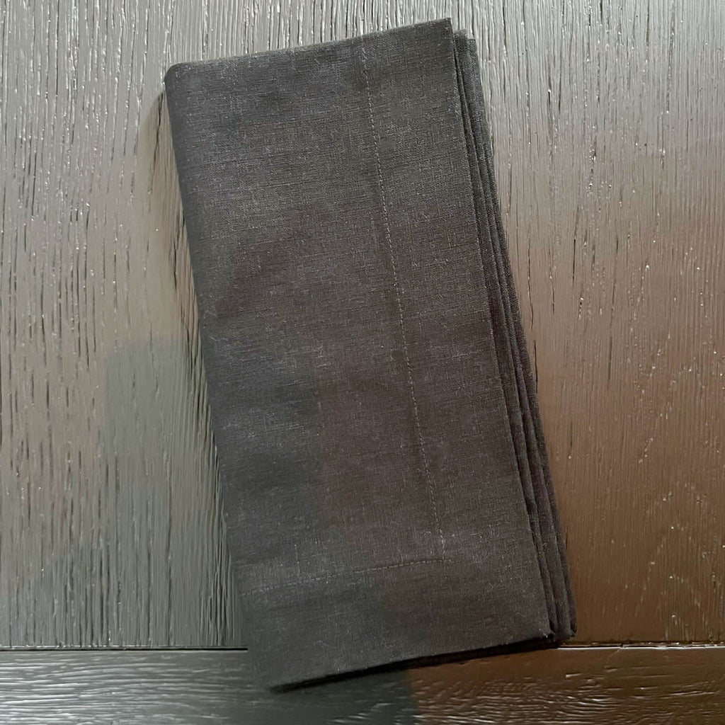 Black Linen Napkin