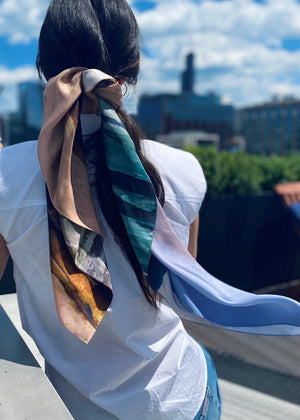 KFxLB Seascape Silk Scarf