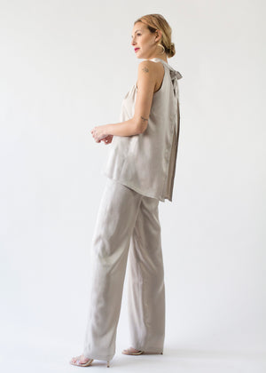 Raglan Silk Tie Blouse