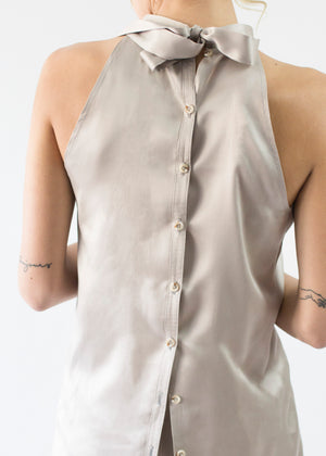 Raglan Silk Tie Blouse