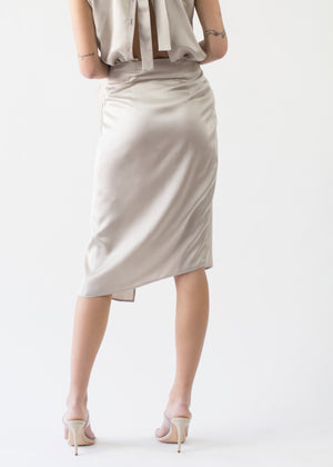 Silk Wrap Skirt