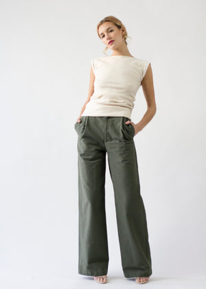 Rolled Shoulder Sweater