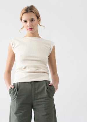 Rolled Shoulder Sweater