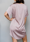 Satin T-shirt Dress