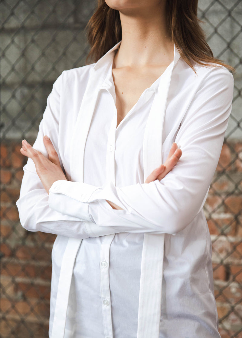 Neck Tie Blouse