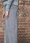 Glen Plaid Wide Leg Trouser